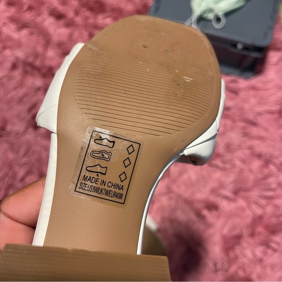 White ARULA heeled sandals - Picture 4 of 6